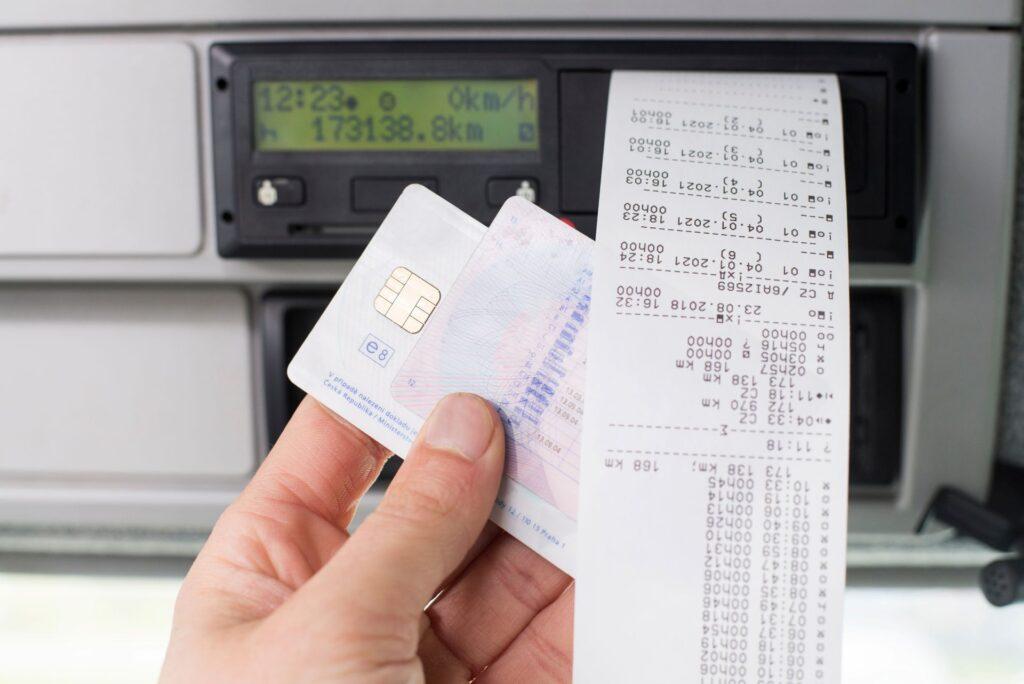 Fahrerkarte mit Tachograph und Ausdruck – digitale Fahrdaten rechtssicher auslesen